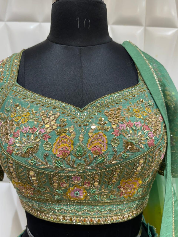 Live Original Multi Color Ghagra Choli For Bridesmaid Celebration In UAE