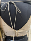 Champagne Gold Tissue Half-and-Half Ghagra Choli with Designer Dupatta