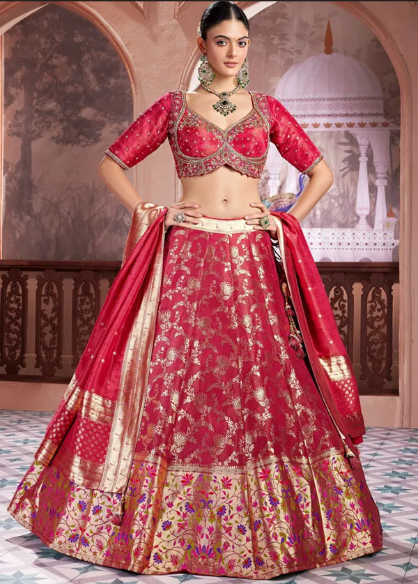 Indian bridal lehenga for NRI weddings in USA UK Canada
