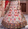 Contemporary Multicolored Silk Lehenga Choli: Customized for the Sangeet Event