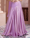 Buy Lilac Purple Crepe Silk Lehenga – Designer Bridesmaid & Party Wear