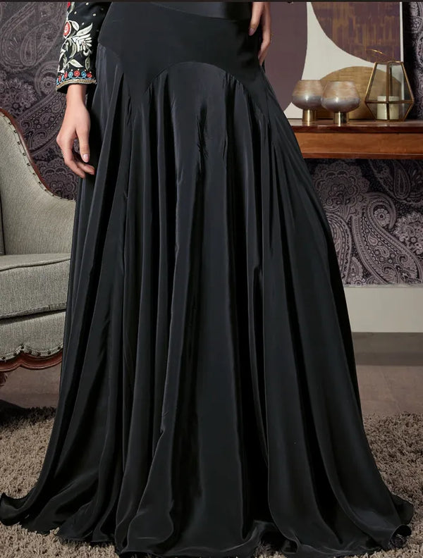 Modern Indo-Sharara-style lehenga outfit