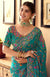 Emerald Green Floral Sequin Premium HO Designer Saree featuring gorgeous festive appeal for wedding wear | BharatPlaza