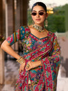 Vibrant Multi-Color HO Fabric Readymade Saree with Heavy Borders for wedding & festive wear | Shop at BharatPlaza