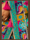 Multicolor Premium HO Designer Saree showcasing exquisite sequin finishing for wedding & festive wear | BharatPlaza