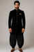 Black Velvet Indo Western with Black Patiala Baggy Pant – Groomsmen