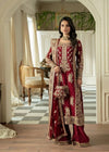 maroon designer palazzo suit with heavy embroidery wedding wear for women 