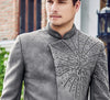 Cutdana Work Grey IndoWestern