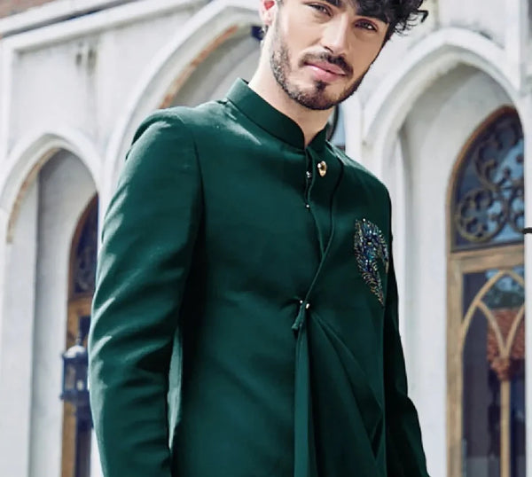 Emerald Green Indo Western