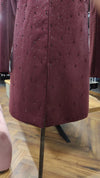 Maroon Cotton Velvet Groom Indo-Western Original Live Image Bikaner Wedding Reception