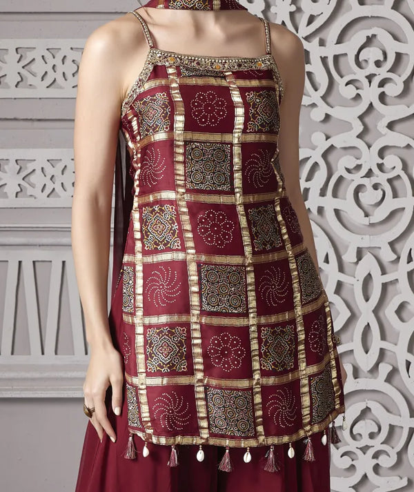 NRI premium indian festive outfit palazzo suit