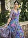 Royal HNI Multicolor Printed Viscose Saree – Festive Designer Wear