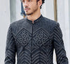 Heavy Cutdana Work Black Sherwani