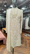 Elegant royal beige sherwani for NRI wedding celebrations worldwide | BharatPlaza