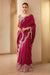 Maroon Vichitra Silk Embroidered Saree