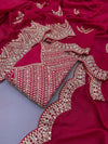 Maroon Vichitra Silk Saree with Zari Work