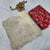 Organza silk off white saree with scallop border embroidery