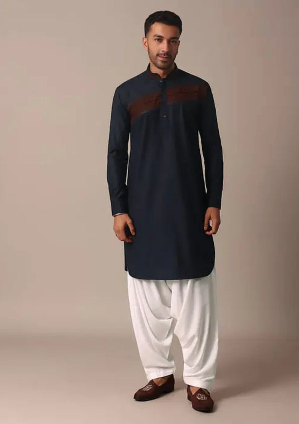White Angrakha Salwar Suit