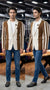 Beige Brown Genz Imported Blazer – Premium Party Wear