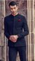 Black Suede Jodhpuri Suit for Groom