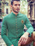 Green Jodhpuri Suit Wedding Reception