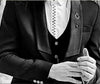 imported polyester blend reception suit for grooms
