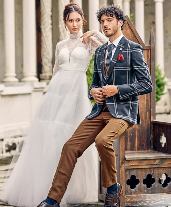Terry Rayon Trouser Suit Party Look