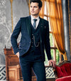 Navy Blue Elegant Trouser Suit for Wedding Reception