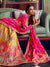 Fuchsia Pink & Mustard Banarasi Silk Royal Lehenga Choli
