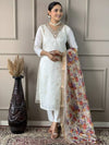 Glittering partywear 3 pc long coat suit1414