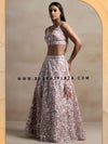Light pink designer lehenga for the bride's sister, teen girls and Indian weddings London, UK
