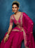 Magenta Fancy Fabric Saree – Designer Party Wear