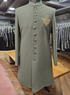 Premium Sage Green Bandhgala Indo-Western for Wedding Guest in Chicago