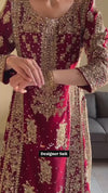Party wear wedding embroidered moti and zari work video show.