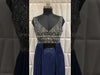 Indo Western Palazzo Set with Silk Top and Midnight Blue Embroidery