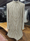 Prince Style Ivory Groom Indo Western in Paris, France | BharatPlaza