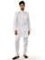 White Linen Semi Indo Western Outfit